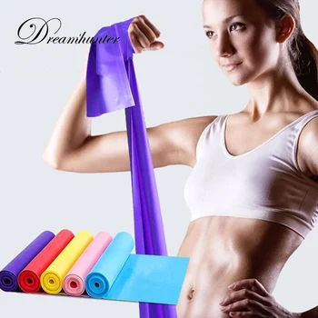 150 cm Elastične Joga Odpornost Pasovih, Fitnes unisex Pilates Moč Izvajanje Usposabljanja Vaja Gume Fitnes Pas Trak 2018