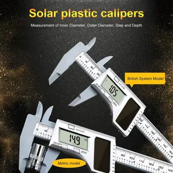 0-150MM Sončne Energije Elektronsko Natančnostjo Digitalnih Vernier Čeljusti Vladar Pachymeter Mikrometer za Merjenje Orodja Merilnik Spusti Ladje