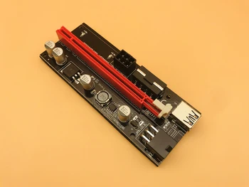 009S 6PIN PCIE Riser 16X kartica z 2 Led Express Card Sata Napajalni Kabel in 60 cm USB 3.0 Kabel za BTC Rudar Antminer Rudarstvo