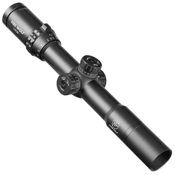1-6X28 HD Riflescope RGB Križ Pika Reticle Pogled Puško Ostrostrelec Področje Lov Obsegov Tactical Puška Področje Airsoft Zračne Pištole