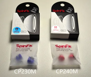 1 Par(2 kos) Originalni SpinFit CP220 CP230 CP240 Posodobljene in-ear Slušalke Patentirana Silikonski Eartip Inovativne Tehnologije Eartip