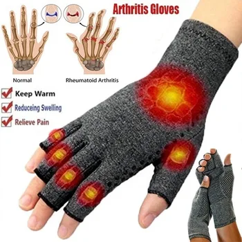 1 Parov Artritis Rokavice za Zaslon na Dotik Rokavice Proti Artritis Zdravljenje Stiskanje Rokavice in Bolečine Bolečine Skupno Olajšave Pozimi Toplo