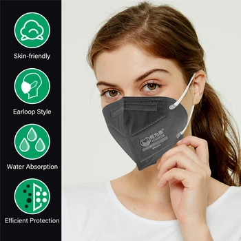 10-60Pcs Powecom KN95 Masko fpp2 oglje Maske ffp2 Masko Filter za Dihanje Zaščitna Usta Maske Dustproof Masko