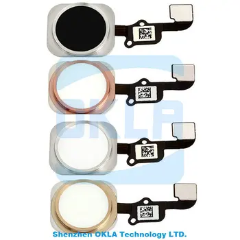 10 kos/veliko Za iphone 6S Gumb Domov Tipka Flex Kabel z dotik ID za iphone 6s 4.7 palčni