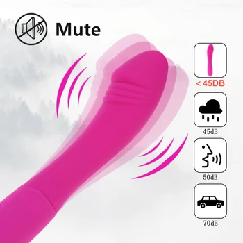 10 načini pravi vibrator G Spot Vibrator za Ženske Mehko Ženske Vagine, Klitoris Stimulator Massager Masturbator Seks Izdelkov za Odrasle