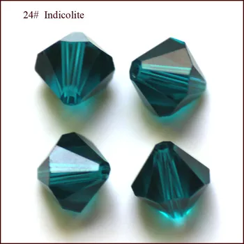 100 kos 6 mm Bicone obliko kroglice 5301 kristalno steklo moda diy nakit kroglice ustvarite svoj slog