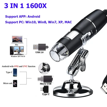 1000X Wifi Digitalni Mikroskop Lupo Kamera 8 LED w/Stojalo Elektronski Stereo Endoskop Kamera za Android, ios (iPhone, iPad