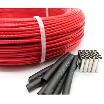 100meter 66ohm 6k PTFE zaviralci gorenja ogljikovih vlaken grelni kabel za ogrevanje žice DIY posebni grelni kabel za ogrevanje dobave