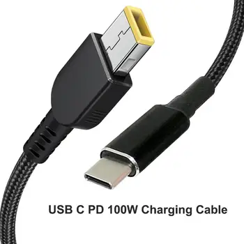 100W USB Tip C Adapter Pretvornik USB C Laptop Kabel za Polnjenje Dc Napajalnik Priključek za Lenovo Thinkpad Polnilnik 20V 4.5 A