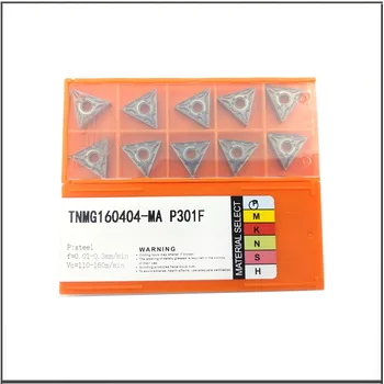 10PCS TNMG160404-TM TNMG160408-MA P201F za Splošne namene, struženje orodje rezilo za jeklenih delov PVD Karbidne Trdine Prevlečeno Rezilo