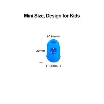 12 Kosov 3D Pero Silikonski Prst Kape za 3D Svinčnik Dolžina 20 mm, Širina 14 mm