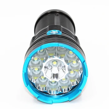 12000LM 12x T6 LED Svetilka XML-T6 Aluminija Baklo Super Svetlost zunanji Luč za Kampiranje, Lov 4x18650 Baterija +Polnilec