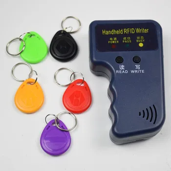 125KHz RFID ID Card Reader & Pisatelj/kopirni stroj/Duplicator/Programer + 5pcs Napiše EM4305 T5577 Oznake za Nadzor Dostopa