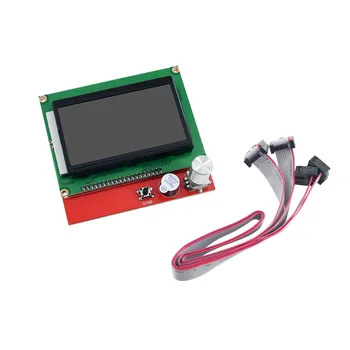 12864 LCD Smart Zaslon 3D Tiskalnik Pametnih Krmilnik +Adapter Kabel Za RAMPE 1.4 RepRap Mendel 3D Tiskalnik Moder Zaslon Modul