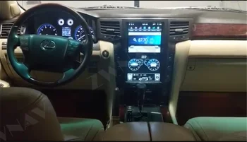 128G Tesla Velik Zaslon Avto Multimedijski Predvajalnik DVD-jev Za Lexus LX570 2007 - Android Radio, GPS Navigacija Stereo Vodja Enote za Avdio