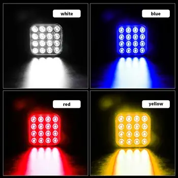 12V 48W Kvadratnih LED Stranska svetloba Stop Obrnite Rep Luči Obrnite 6000K Kazalnik Signala Obračanja Lučka Poplav Žarek Offroad Vožnja Svetlobe
