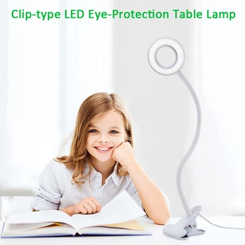 12W USB 3 Ravni Dimmer LED Zaščita Oči Študija Namizno Svetilko Prilagodljiv namizne Svetilke S Posnetka Gooseneck pisarne Svetlobe