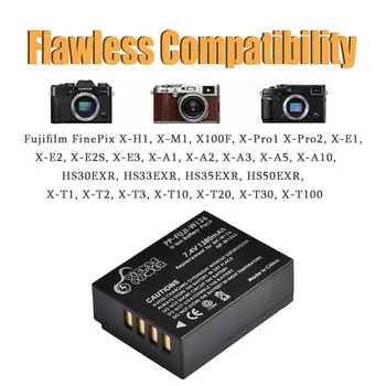 1380mAh NP-W126S NP-W126 NP W126 W126S Baterija +LED Dual Polnilec za Fujifilm Fuji X-Pro1 X Pro1 XPro2 X-T1 XT1 HS30EXR HS33EXR.