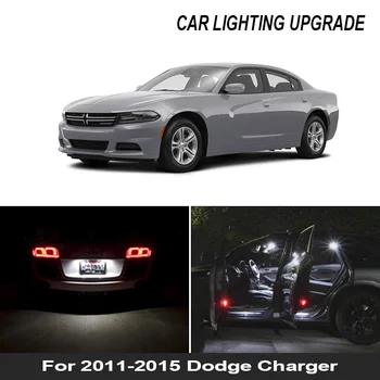 13pcs Canbus Bel Avto LED Sijalke Notranje zadeve Komplet Za Obdobje 2011-Dodge Charger Zemljevid Dome Trunk registrske Tablice Lučka Lučka