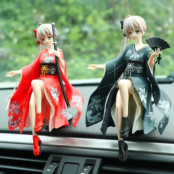14 cm figuric Igrače Kasugano Kimono PVC Anime Dekle Kimono Zbirateljske Model Lutka Figur Kimono Seksi Dekle Darilo za Najstnike