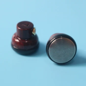 15,4 mm Zvočnik Enota Ravno Slušalke Stanovanj Rdeče Sandalovine Slušalke Stanovanj Primeru z MMCX Plug DIY Heapdhone