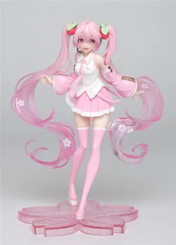18 CM Visoke Kakovosti Anime Hatsunee Miku Roza Sakura Ver PVC Kip Dejanje Slika Speelgoed Dekleta Model Igrače za Otroke
