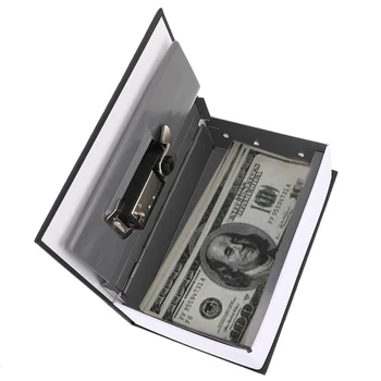 180x115x55mm Slovar Mini Sef Knjižni Denar Skrivajo Skrivnosti Varnost Varno Zaklepanje Denar Denar za Shranjevanje Nakita tipko Omarico Otrok Darilo