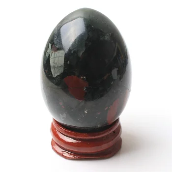 1pc 45-50 mm Kristalno Jajce Oblikovan Kamen Ornament Ročno Izrezljane Polirani Kristalna Krogla Krogla S stojalom za Zdravljenje Doma dekor