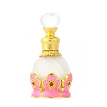1Pcs 12ml Retro Kovinski Stekleničke Parfuma arabski Slog Eterično Olje Kapalko Steklenice, Posodo Bližnjem Vzhodu Dekoracijo Darilo