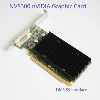 1PCS Celotno višino NVIDIA Quadro NVS300 512M DDR3 PCIE Grafična Kartica grafična Kartica z NVS300 DMS59 DVI VGA Kabel