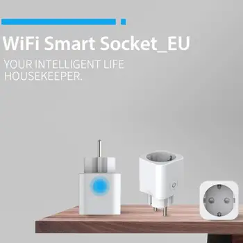 1pcs EU RGB Wifi Smart Vtič v električno Vtičnico Wifi Brezžična Pametna Vtičnica Vtičnica Deluje Z Alexa Google Domov Mini IFTTT Glasovni Nadzor