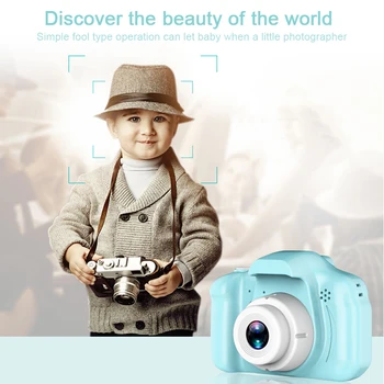 2,0-Palčni Zaslon Otroci Kamera Mini Digitalni Foto Otrok Fotoaparat S 1000 MAh Litij-Polimer Baterija Video Kamera Mini Kamera