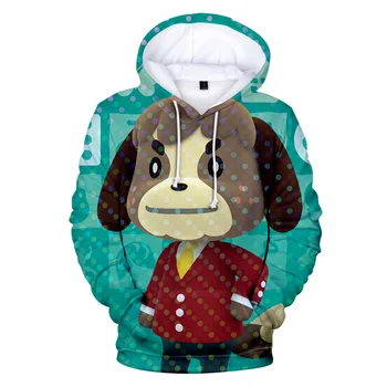 2 Do 13 Let Otroci Hoodies Živali, ki Prečkajo 3D Tiskanih Hoodie Majica Fantje Dekleta Long Sleeve Hooded Suknjič Otroci Oblačila