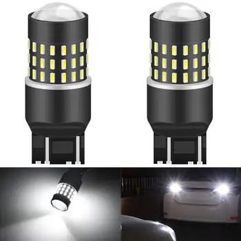 2 Kosa T20 7443 7440 992 Led Žarnice 650 Lumnov Super Svetla 3014 54-EX Čipov LED Žarnice se Uporabljajo za vklop Opozorilne Luči Xenon Bela