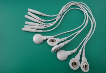 2 mm Pin Za 3,5 mm Snap Elektroda Povezovanje Vodilne Žice Kabel za Medicinske Deset Massager Elektroda Blazine Prevodni Prilepite Obliž