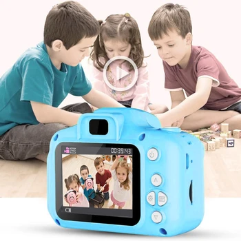 2 Palčni Zaslon Polnilna Digital Mini Kamere Otroški Cartoon Srčkan Fotoaparat Igrače Na Prostem Fotografija Rekviziti Otrok Rojstni Dan Darila