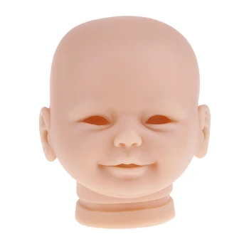20 palčni Mehki Silikonski Vinil Realne Baby Doll Glavo Skulptura Plesni Prerojeni Nedokončane Plesni Meri Normalno Kožo