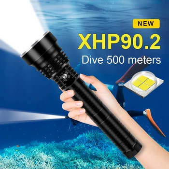 200 m poklic xhp90 led potapljaška svetilka XHP70 led potop baklo IXP8 svetilke za potapljanje 26650 18650 globoko morje svetilka baterijska svetilka