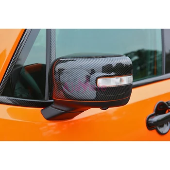 2016-2018 Ogljikovih Vlaken Barvo Vrat Ogledalo Kritje Prekrivni Okvir Plošče, Plošče ABS Chrome Avto Styling Za Jeep Renegade Dodatki