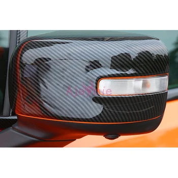 2016-2018 Ogljikovih Vlaken Barvo Vrat Ogledalo Kritje Prekrivni Okvir Plošče, Plošče ABS Chrome Avto Styling Za Jeep Renegade Dodatki