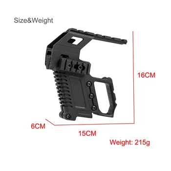 2019 actical Pištolo Karabin Kit Glock Serije Železniškega Znanja nakladalno Napravo Za Glock G17 18 19 Pištolo Gori Železniški Lovski Pribor
