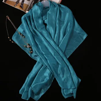 2019 Nova Zasnova Perilo Ženske Šal Spomladi in Jeseni Barva Šal Foulard Femme Plus Velikost oblačila Hidžab je Ukradel Rute za Ženske