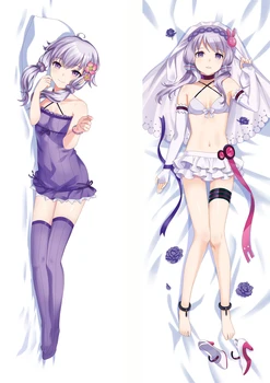2020 februarja Posodobitev Anime VOCALOID znakov seksi blazino Primeru Zajema 3D seksi dekleta Double-sided (obojestransko), Posteljnina, Objemala Telo prevleke