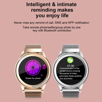 2020 H16 Pametno gledati ženske IP67 nepremočljiva 1.04 palčni Srčni utrip Smartwatch Fitnes Tracker za Android ios PK KW10 Q8