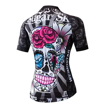 2020 Kolesarski dres Ženske Kolesarske MTB Vrh Maillot Ciclismo Poletje racing Road Mountain športne kolesarske dirke majica Skull roza