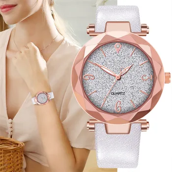 2020 luksuzni ženske zvezdnato nebo gledal modni diamant ženske ure priložnostne usnja dame watch zegarek damski relogio feminino