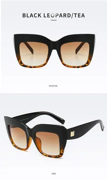 2020 Novih Klasičnih Kvadratnih Letnik Prevelik Plastična Sončna Očala Ženske Modni Retro Eye Glasses Okvir Oculos De Sol
