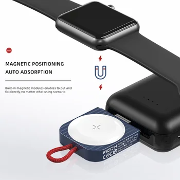 2020 Novo za Magnetno Brezžični Polnilnik Tipke za Apple Gledati Serije 5 4 3 Prenosne Qi Brezžični USB Polnjenje Dock foriWatch
