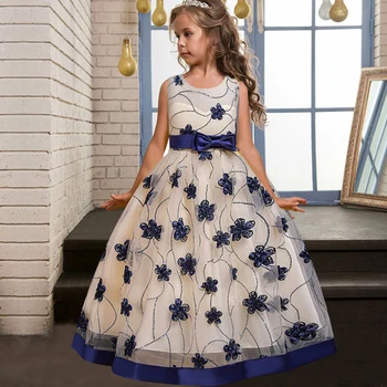 2020 Poletne Rože Pageant Princesa Obleko Otroci, Oblačila Za Otroke, Oblačila Stranka Poročno Obleko 14 10 12 Leto Vestidos Verano