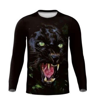 2020 Pomlad Jesen dolg rokav T-shirt Tiger majica s kratkimi rokavi Moški z Dolgimi rokavi zabavne majice lev Natisnjena Mačka vrste Tshirt Smešno
